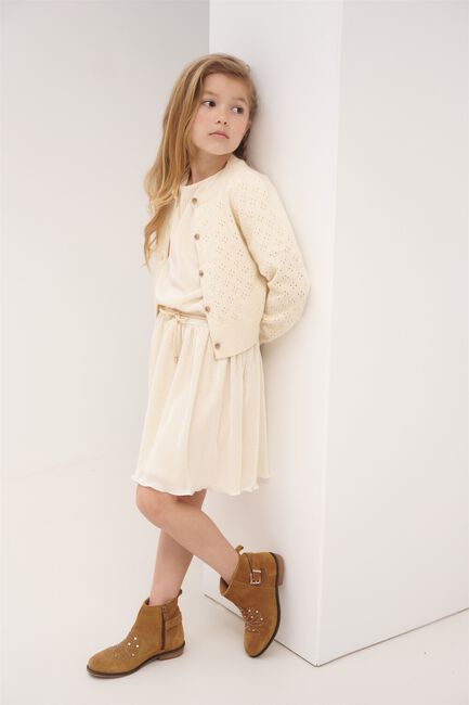 Ecru NONO Vest ALIA KNITTED CARDIGAN - large