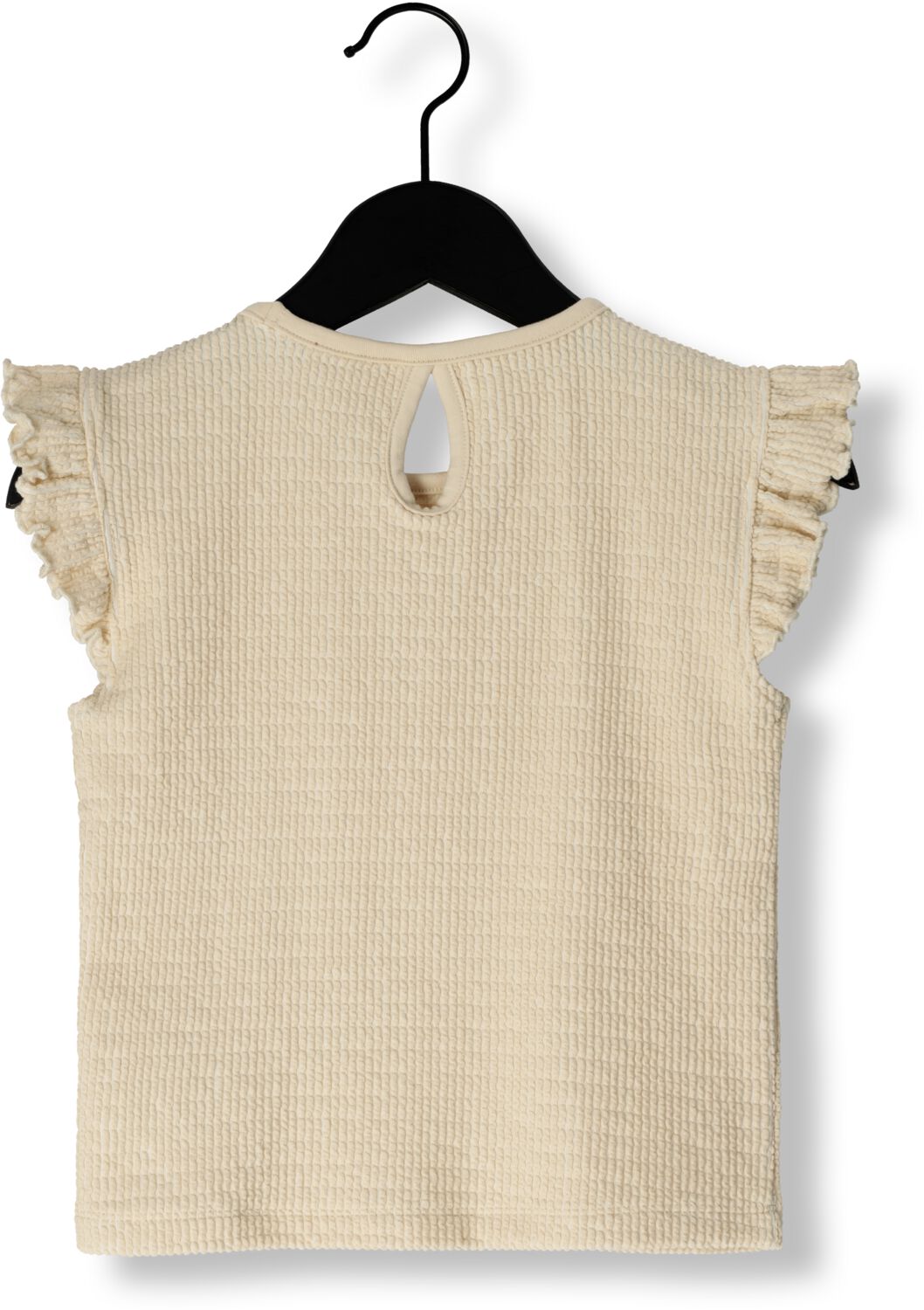 INDIAN BLUE JEANS Meisjes Tops & T-shirts Ruffle Sleeve Cropped Top Ecru