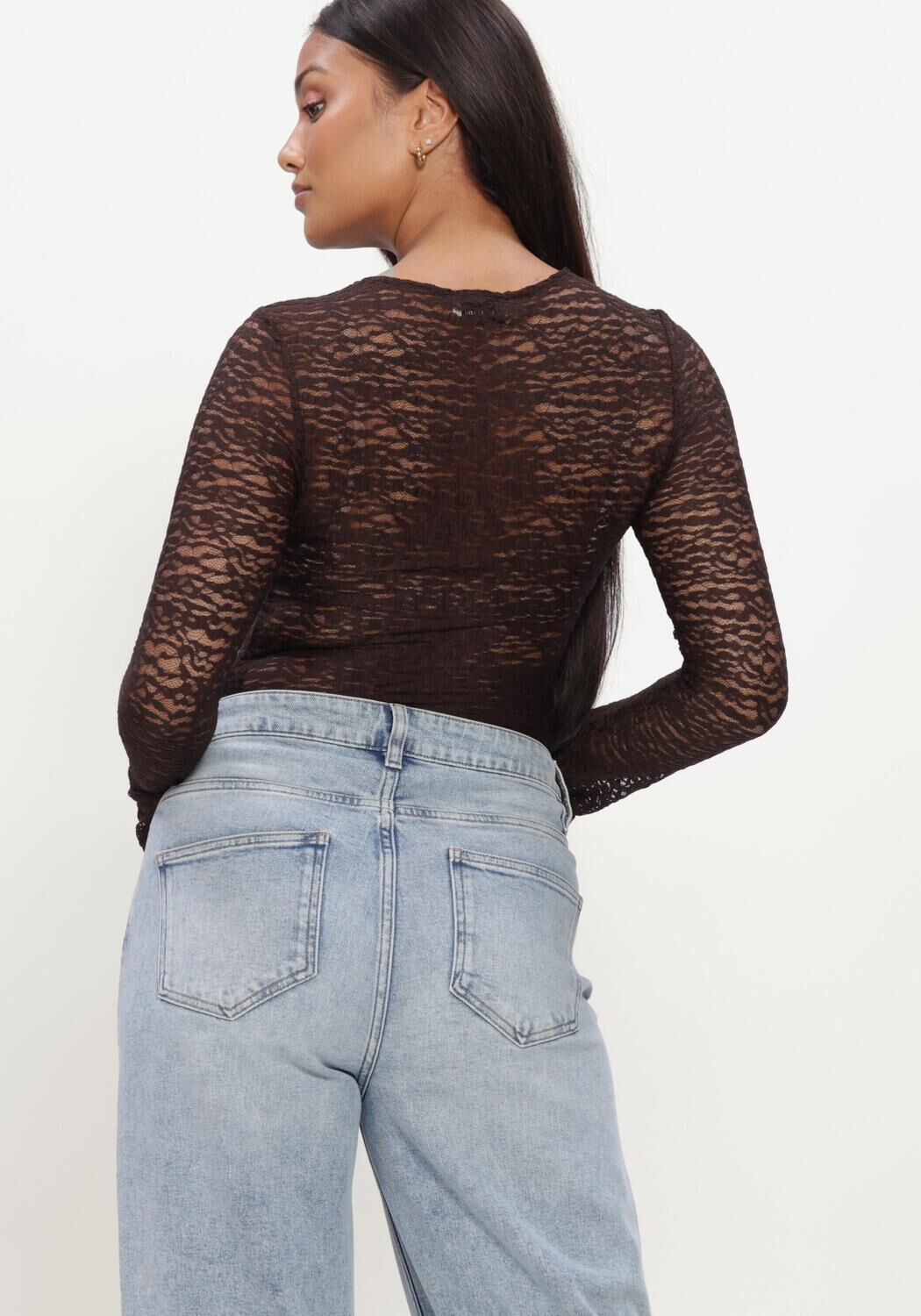 Bruine MODSTR&Ouml;M Top DIANAMD TOP - large