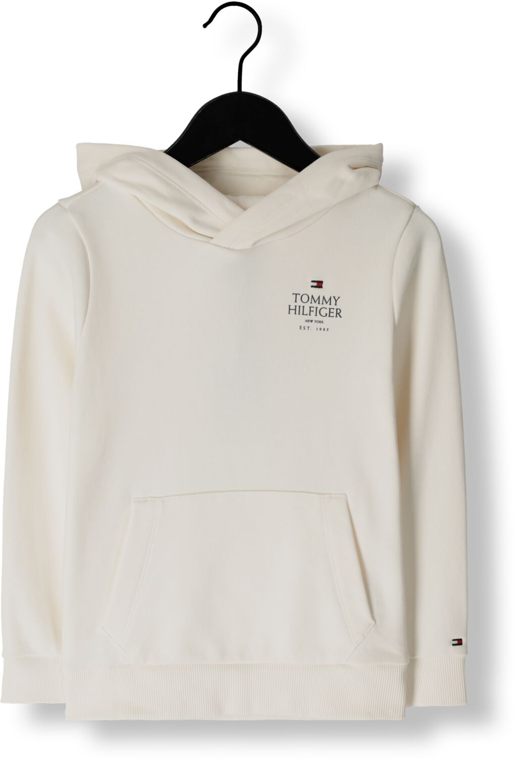 TOMMY HILFIGER Jongens Truien & Vesten Th Logo Puff Print Reg Hoodie Wit
