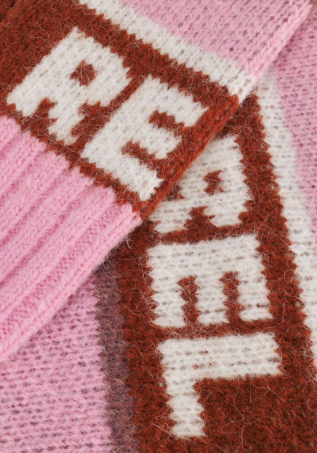 Roze COLOURFUL REBEL Trui XIMENIA CR INTARSIA KNITTED SWEATER - large