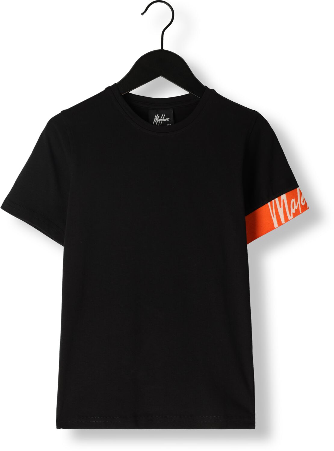 lions T-shirt Captain met logo zwart Stretchkatoen Ronde hals 140