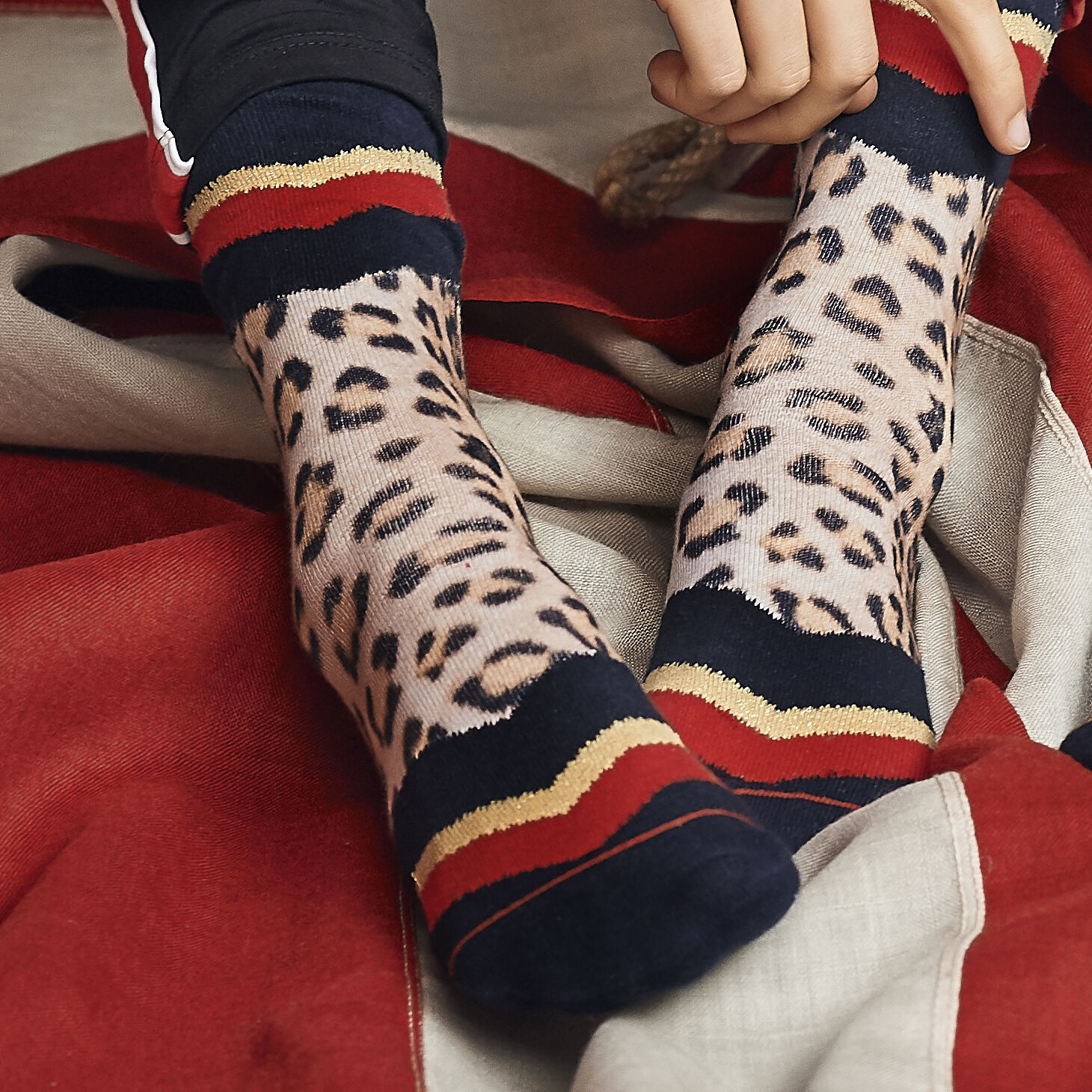 Zwarte XPOOOS Sokken ALEXIS - large