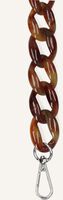 Bruine HVISK Schouderband CHAIN HANDLE - medium