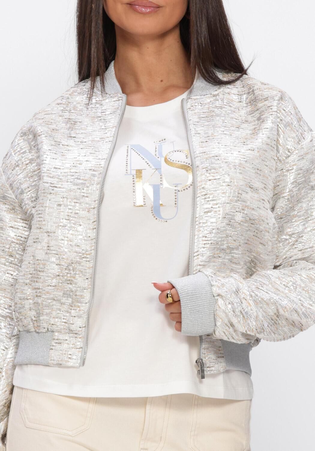 Zilveren NUKUS Jack BABETTE BOMBER - large