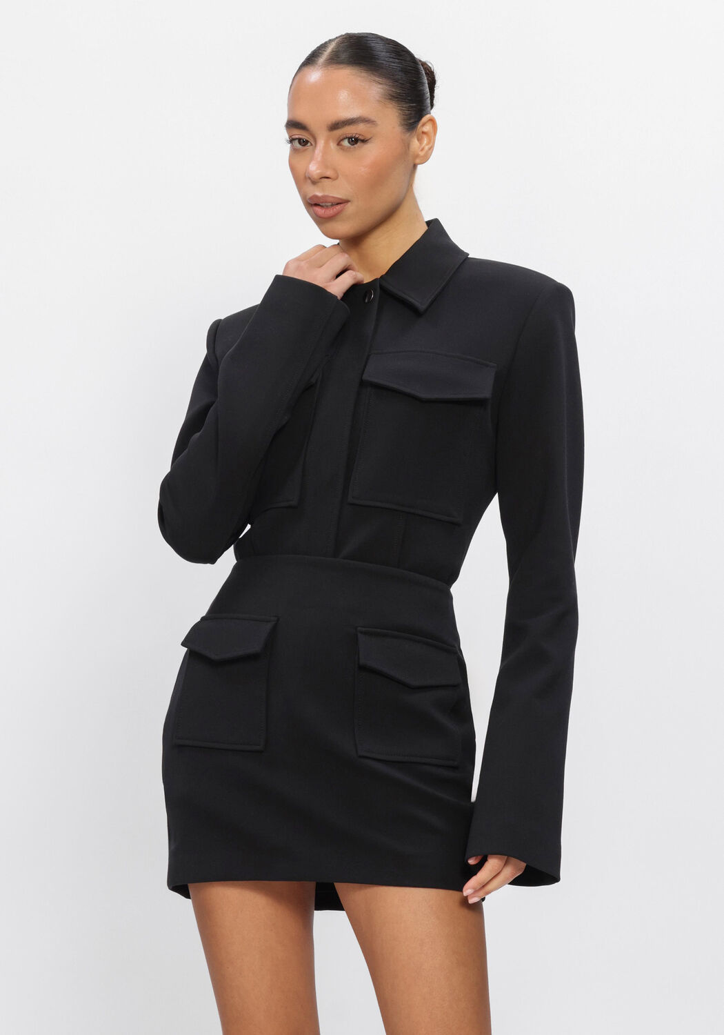 Zwarte OMODA ATELIER Blouses X MODEROSA - FIERCE - large