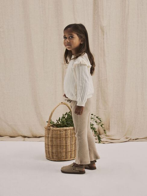 Zand LIL' ATELIER Flared broek NMFSOPHIA SLIM BOOTCUT LEGGINGS LIL - large