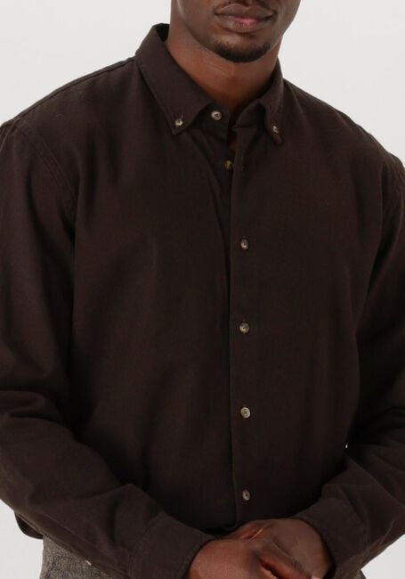 Bruine SELECTED MEN Casual overhemd SLHREGNOAG MIX BDWN LS SHIRT CAMP - large