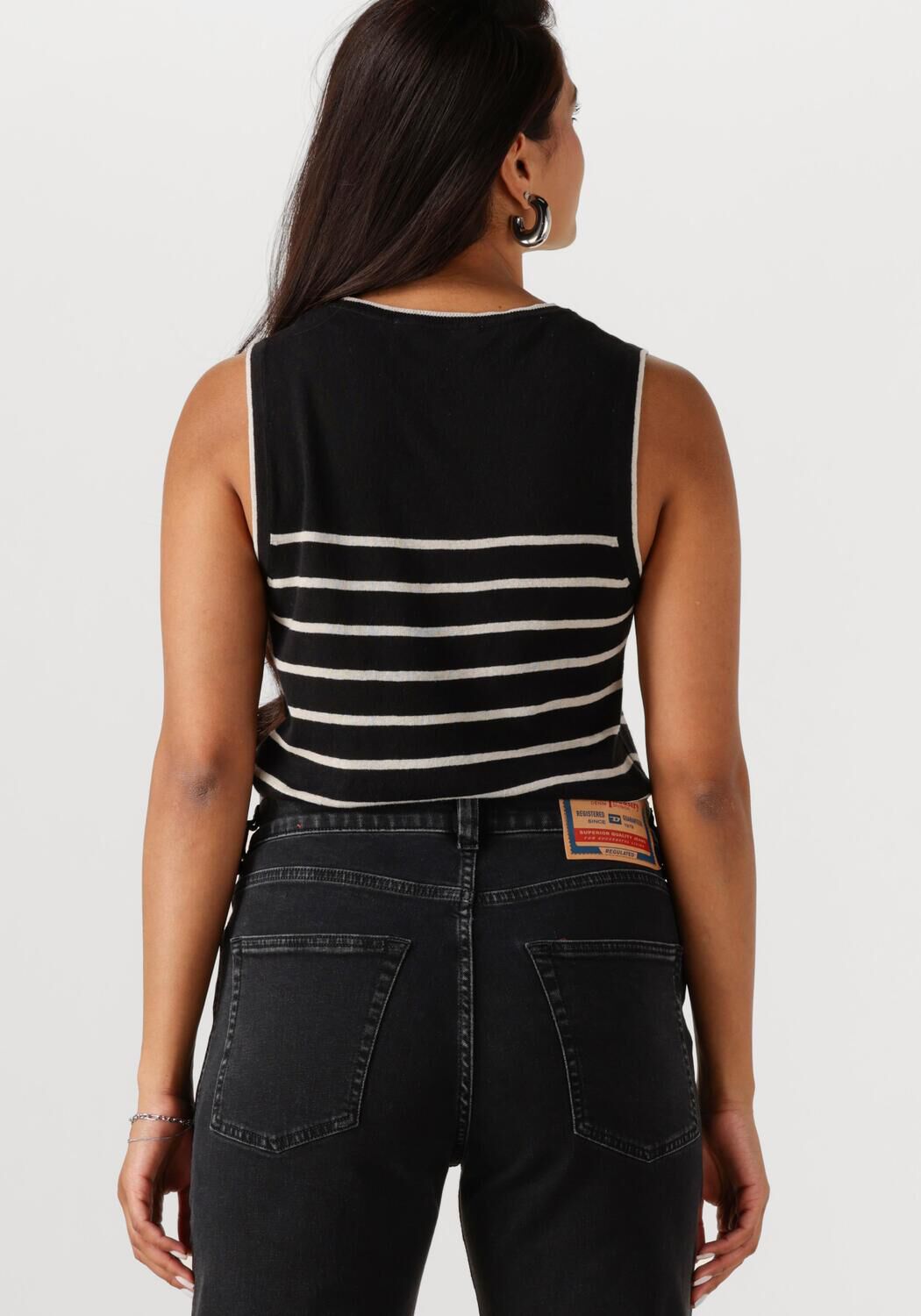 SELECTED FEMME Dames Truien & Vesten Slfesther Sl Contrast Knit Top Zwart
