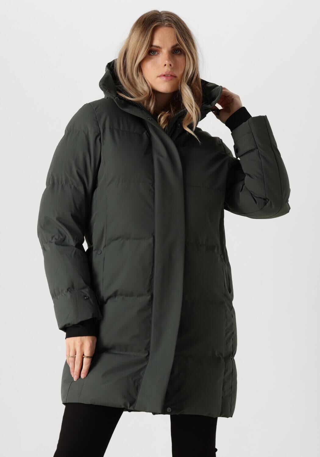 Krakatau Groene Parka Jas Green Dames