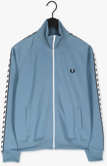 Blauwe FRED PERRY Vest TAPED TRACK JACKET - large