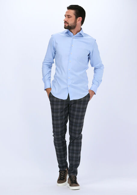 Lichtblauwe PROFUOMO Klassiek overhemd HUNDON - large