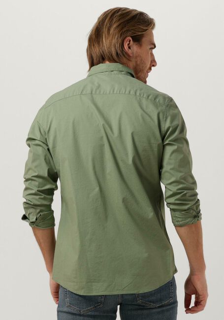 Donkergroene SCOTCH & SODA Casual overhemd SEASONAL ESSENTIALS - SOLID ORGANIC COTTON POPLIN SHIRT - large