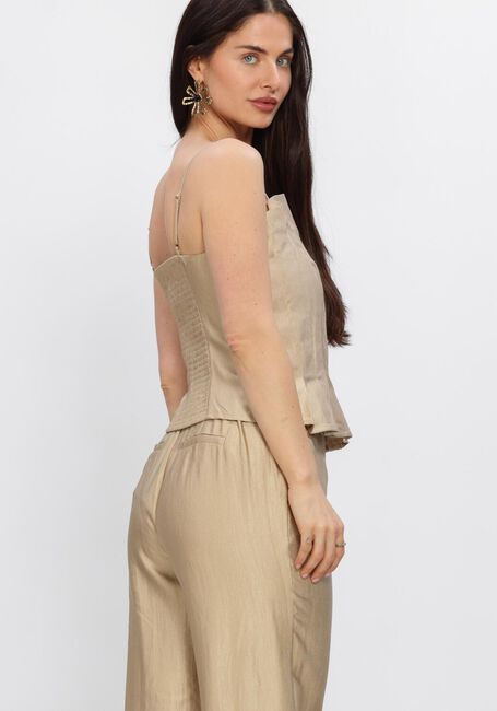 Beige FREEBIRD Top F-WV-SHINY-TWILL-26-1 - large