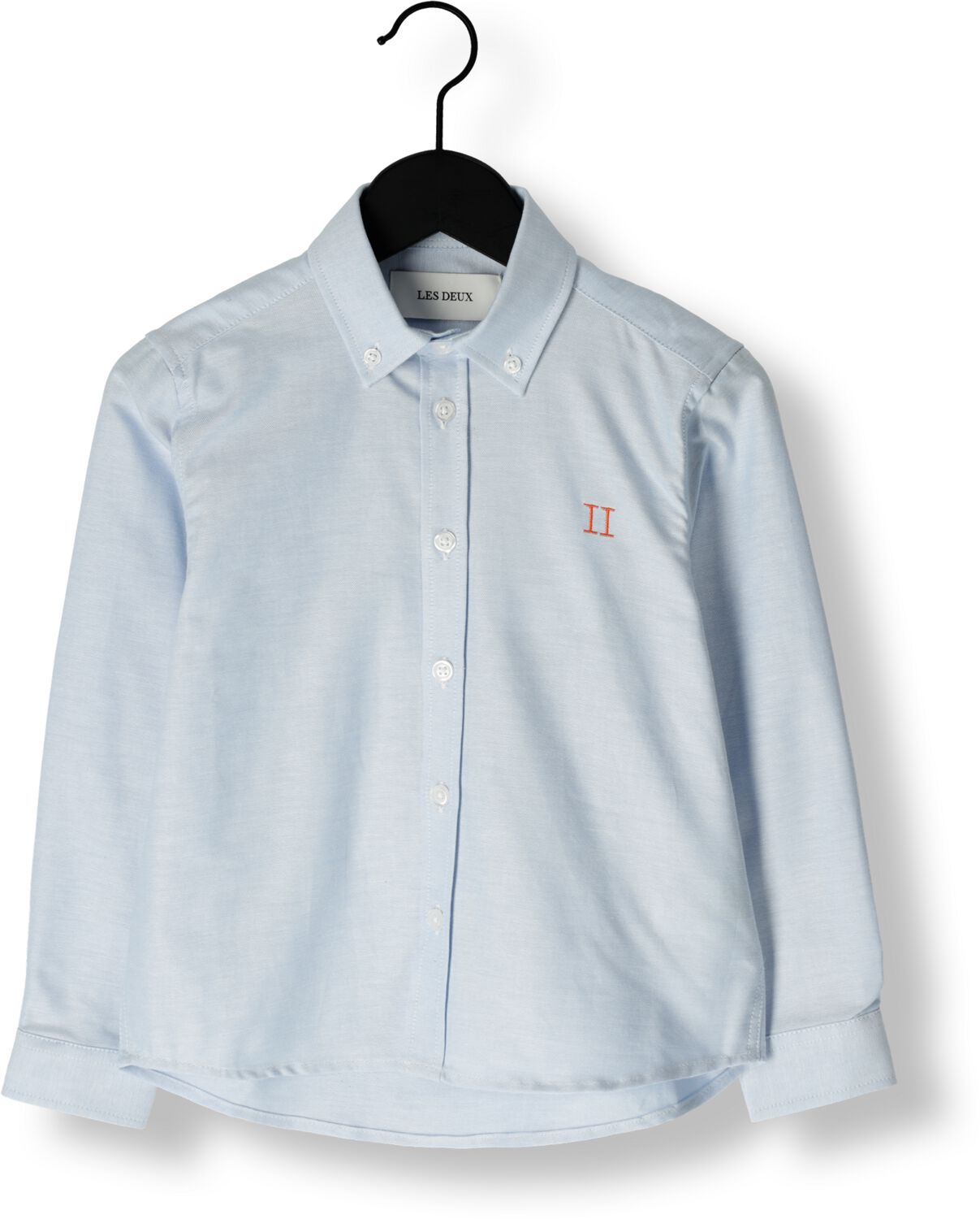 LES DEUX Jongens Overhemden Konrad Oxford Shirt Lichtblauw