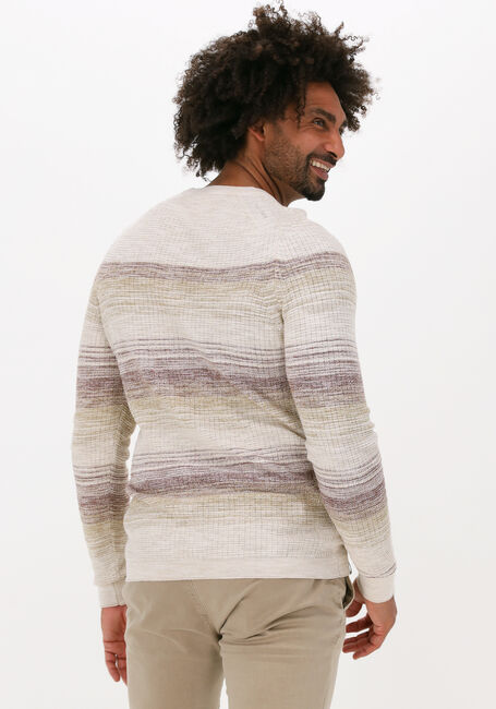 Zand CAST IRON Trui R-NECK COTTON SLUB STRIPE - large