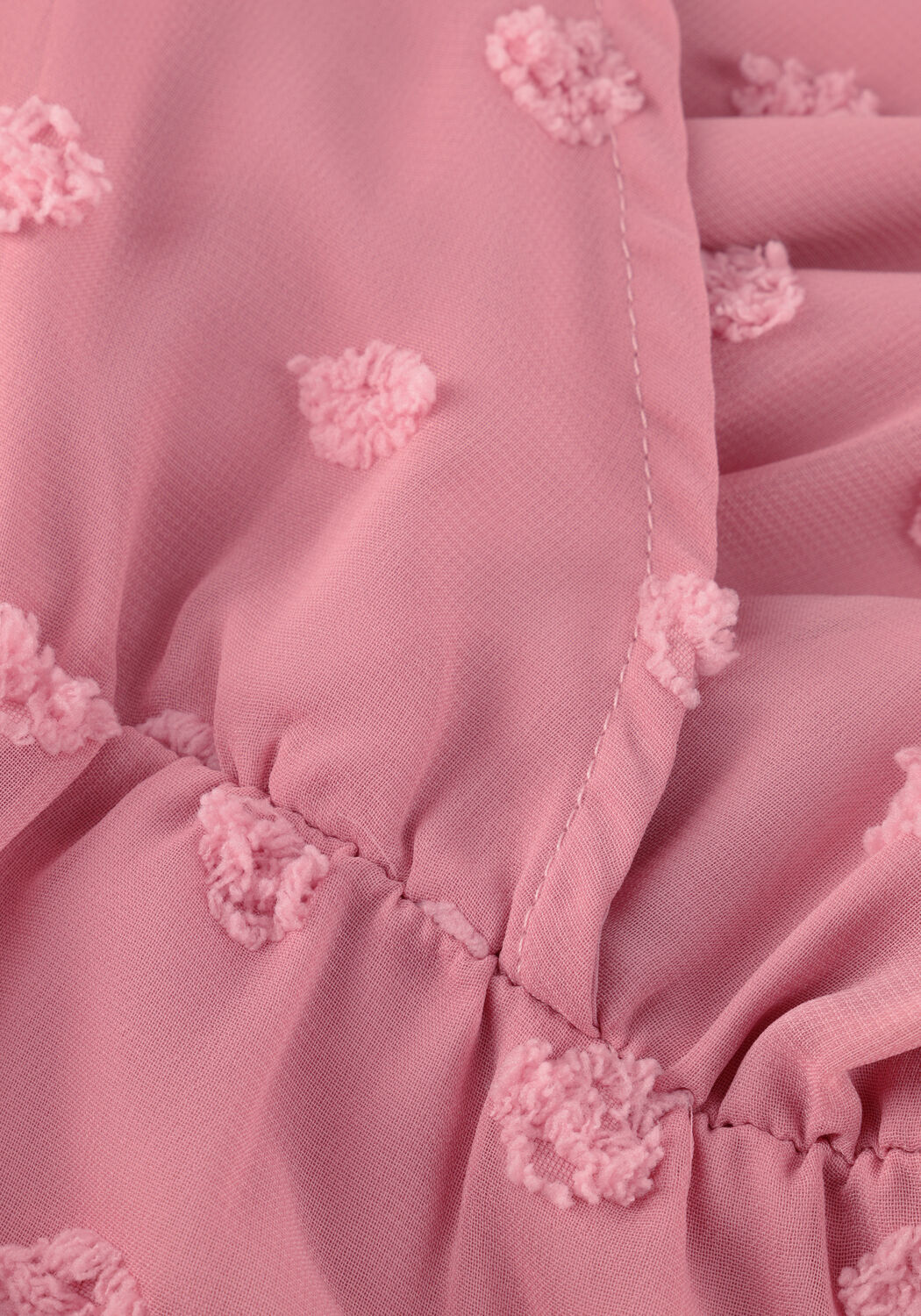 Roze Y.A.S. Mini jurk YASDOTTIE LS WRAP DRESS - large