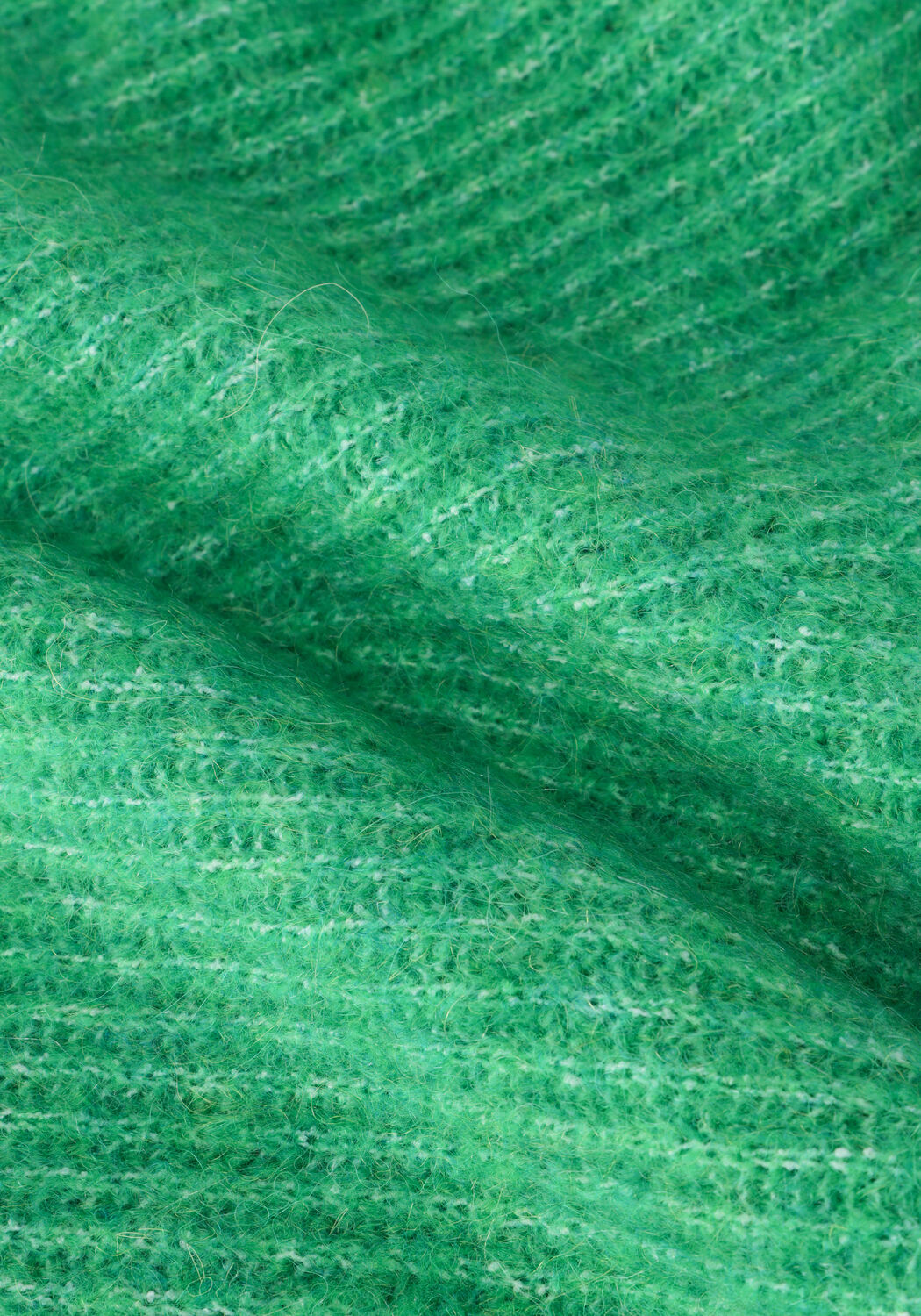 Groene Y.A.S. Trui YASALVA LS O-NECK KNIT PULLOVER - large