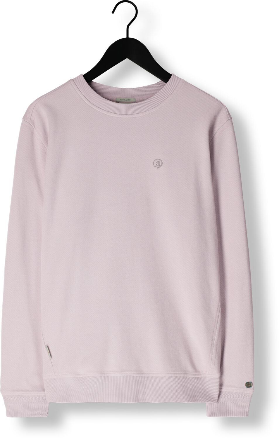 CAST IRON Heren Truien & Vesten Long Sleeve R-neck Regular Fit Twill Lila