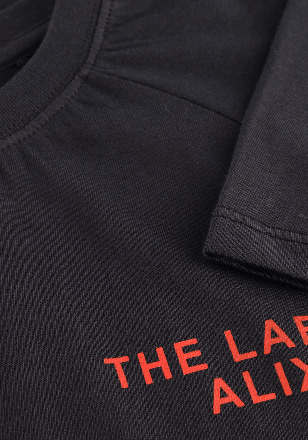 Zwarte ALIX THE LABEL T-shirt LADIES KNITTED RAGLAN LONGSLEEVE - large