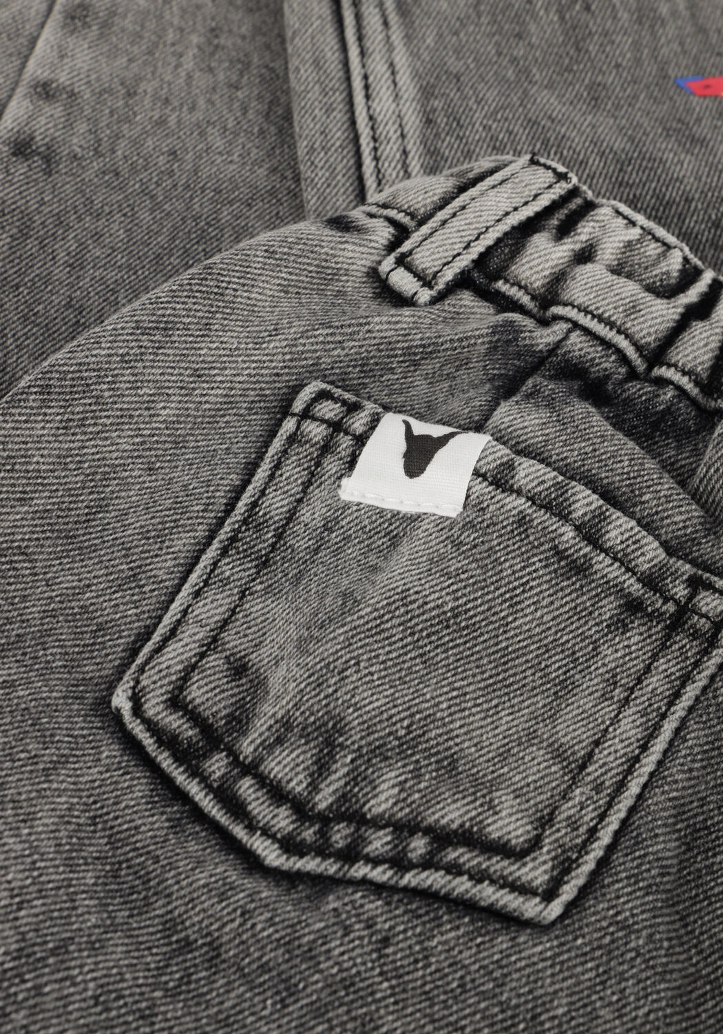 Grijze ALIX MINI Straight leg jeans WOVEN BULL DENIM PANTS - large