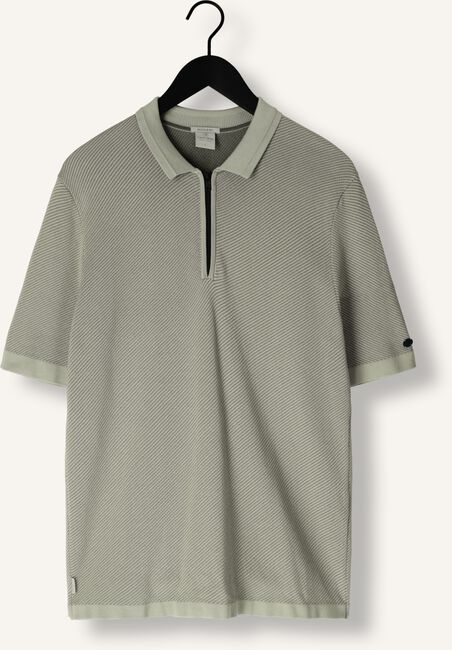 Groene CAST IRON Polo SHORT SLEEVE POLO REGULAR FIT COTTON MODAL Groene CAST IRON Polo SHORT SLEEVE POLO REGULAR FIT COTTON MODAL - large