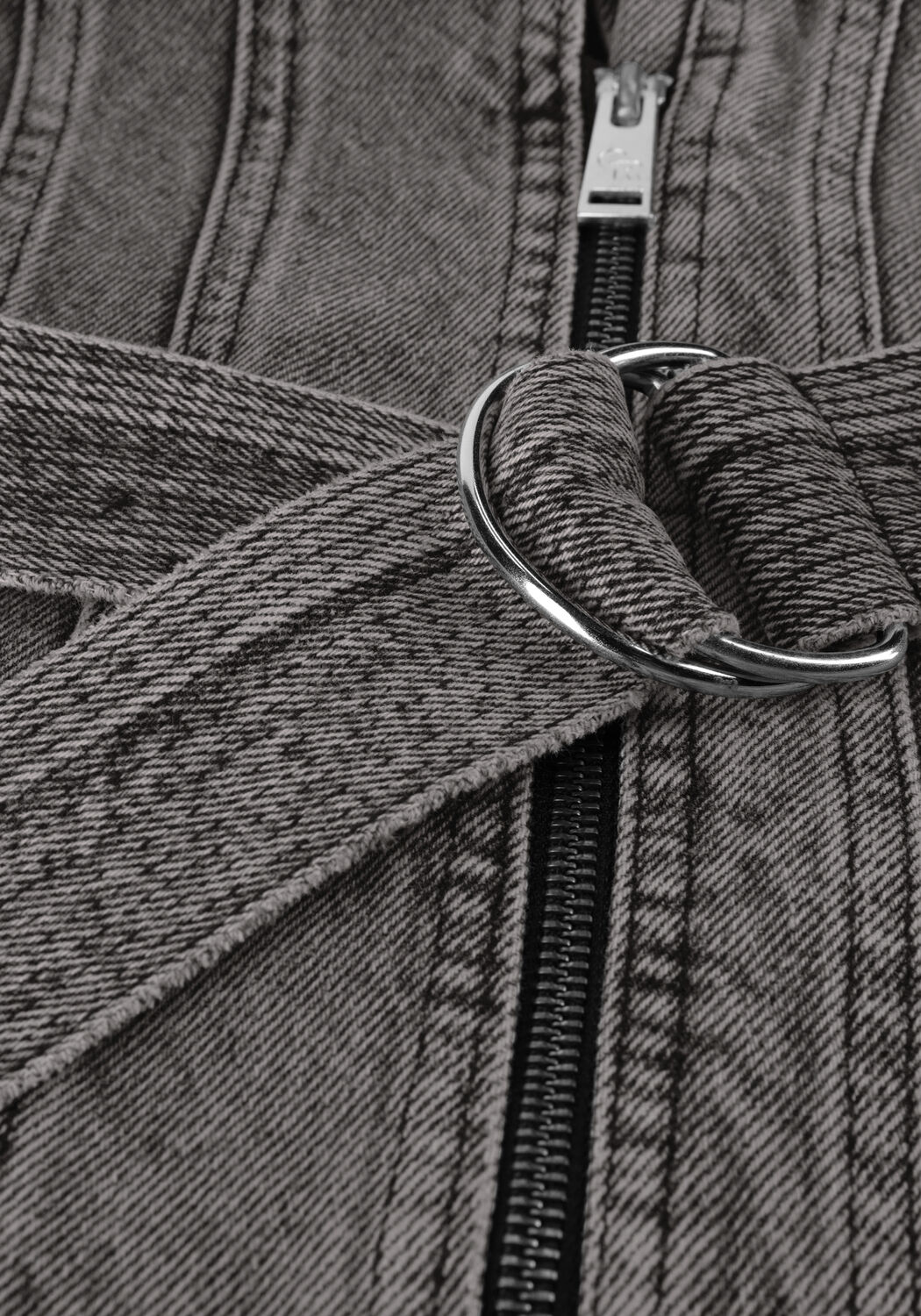 Grijze COLOURFUL REBEL Gilet YALOU DENIM GILET - large