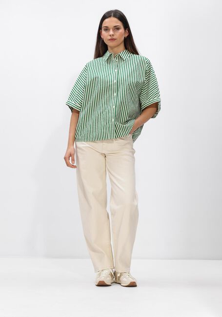 Groene BY-BAR Blouses SUNNY STRIPE BLOUSE - large