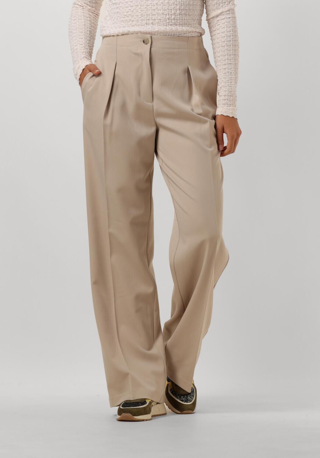 DANTE6 Dames Broeken Venise Adjustable Pants Beige
