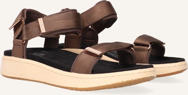 Bruine WODEN Platte sandalen LINE Bruine WODEN Platte sandalen LINE - large