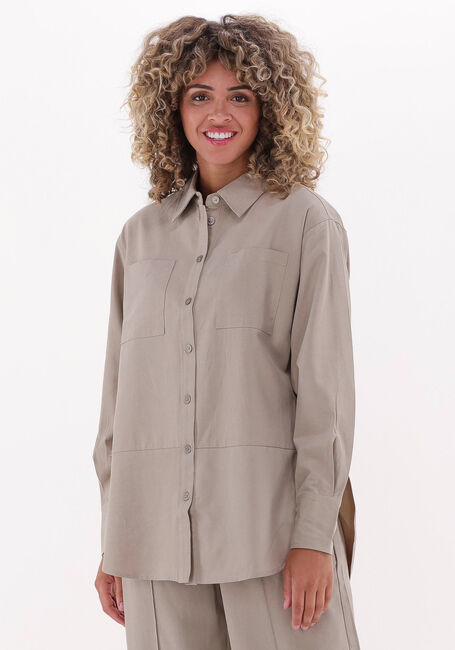 Beige MSCH COPENHAGEN Blouses VISILLA SHIRT - large
