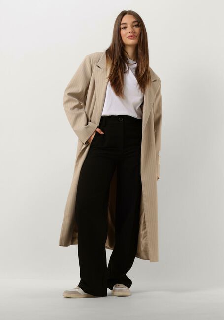 Zand ALIX THE LABEL Mantel LADIES WOVEN PINSTRIPE COAT - large