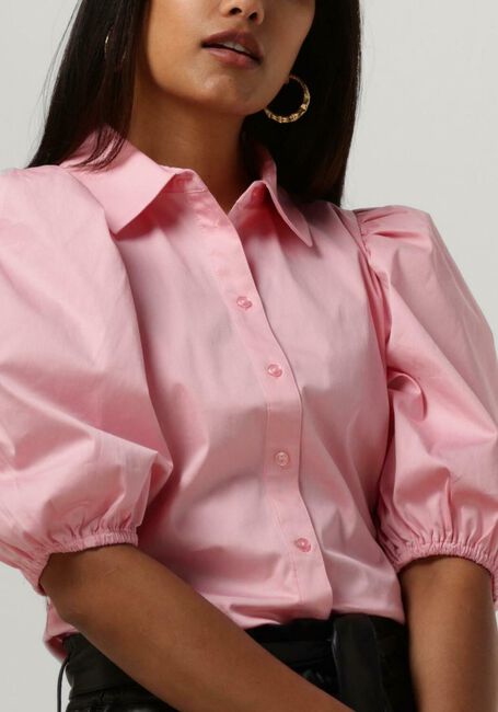 Roze NOTES DU NORD Blouses KIRA SHORT SLEEVE SHIRT - large