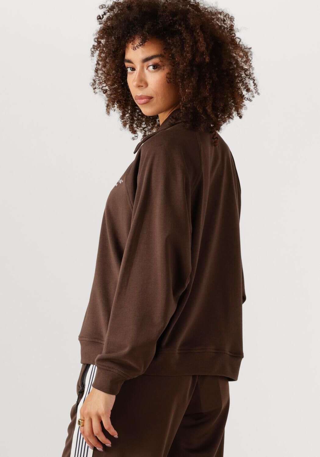 HAUTE L'AMITIÉ Dames Truien & Vesten Polo Logo Sweat Bruin