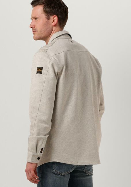 Lichtgrijze PME LEGEND Overshirt LONG SLEEVE SHIRT SPACER SWEAT OVERSHIRT - large