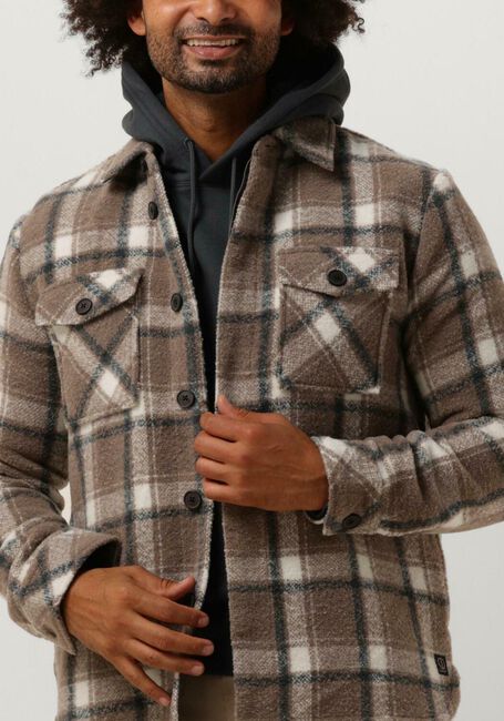 Bruine DSTREZZED Overshirt TEPPE OVERSHIRT - large