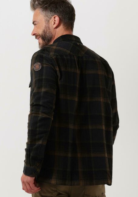 Zwarte PME LEGEND Casual overhemd LONG SLEEVE SHIRT COTTON YARN DYED CHECK - large