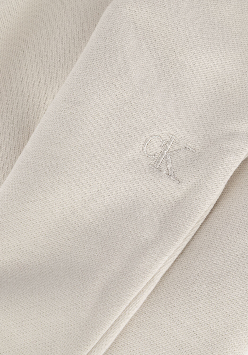 Creme CALVIN KLEIN Joggingbroek TWO TONE MONOGRAM JOG PANT - large