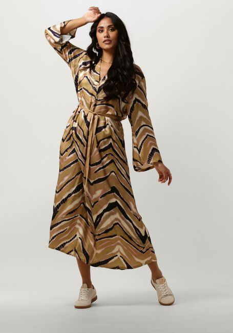 Groene SUMMUM Maxi jurk DRESS ZIGZAG - large