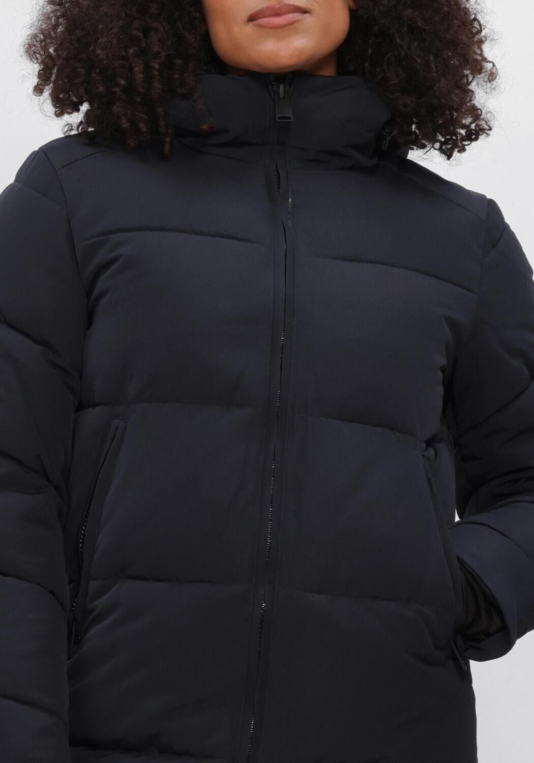 Donkerblauwe WITHBLACK Gewatteerde jas WBLGLORIAN LONG PUFFER COAT - large
