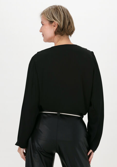 Zwarte 10DAYS Blouses OVERLAP DRAPED BLOUSE - large