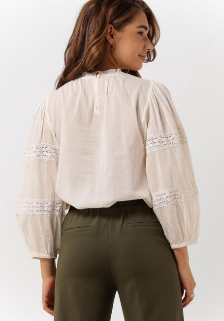 Witte SUMMUM Blouse TOP COTTON VOILE - large