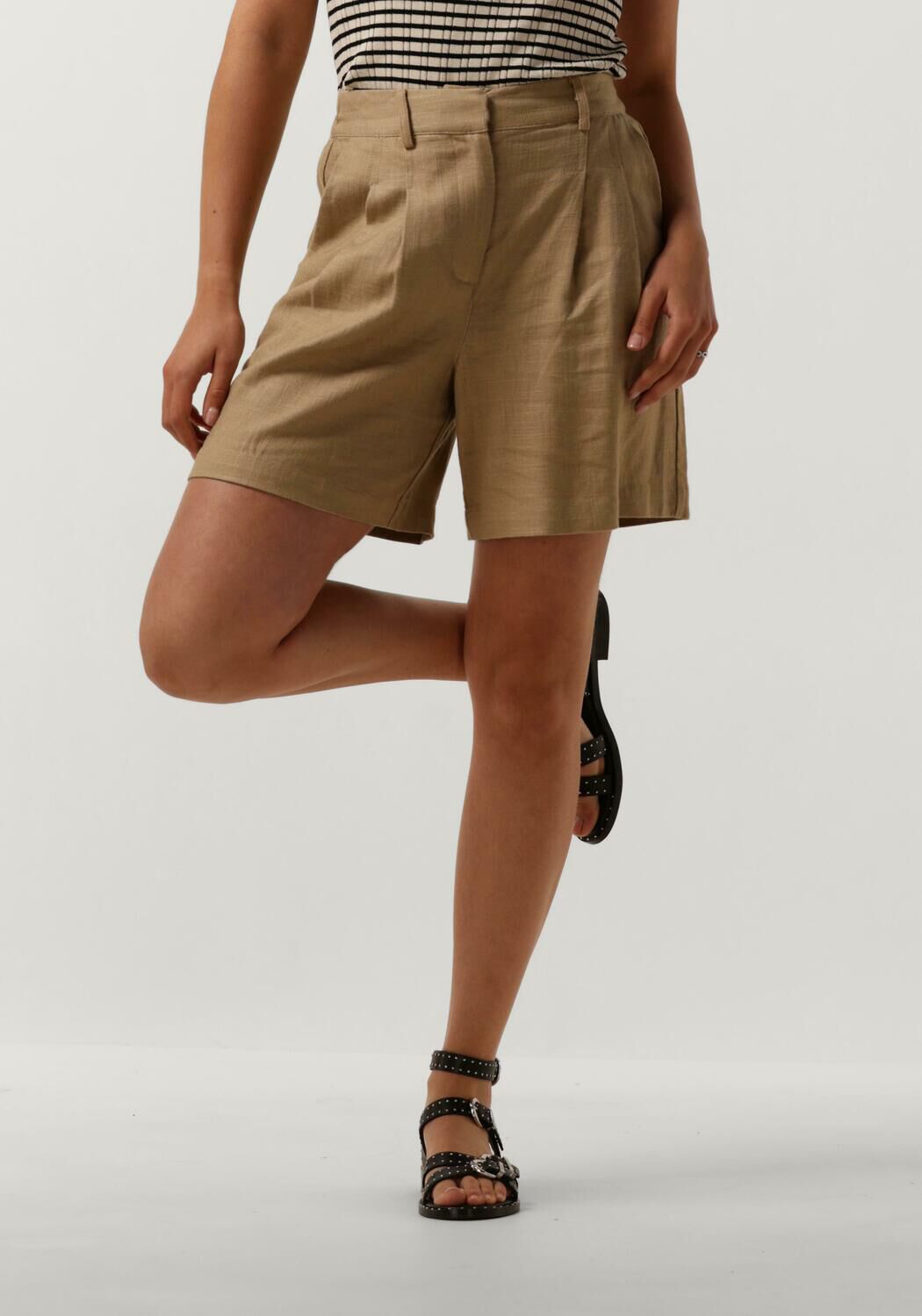 Y.A.S Kameel Shorts voor Zomerse Uitjes Brown Dames