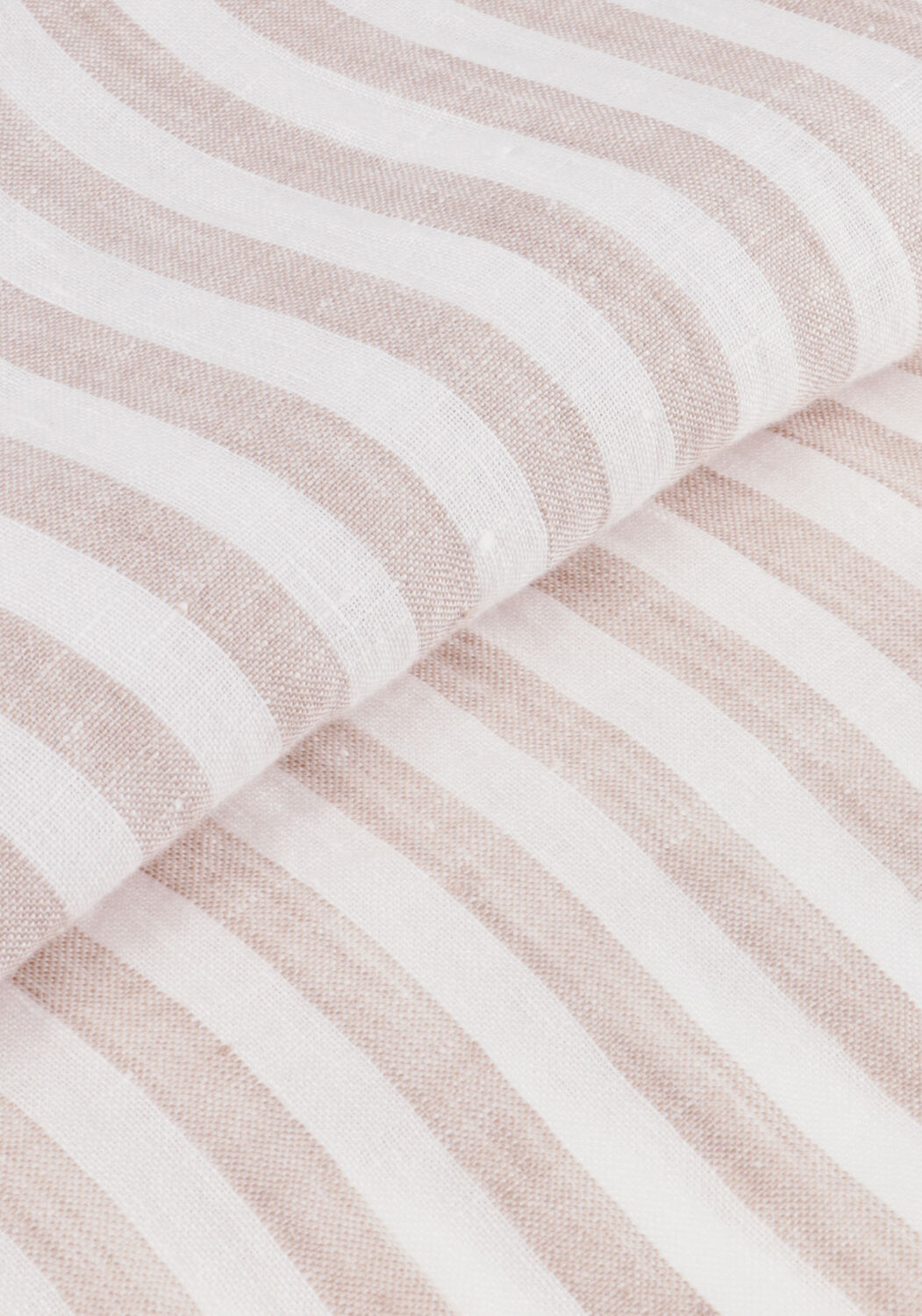 Ecru TOMMY HILFIGER Casual overhemd LINEN ESSENTIAL STRIPE RF SHIRT - large