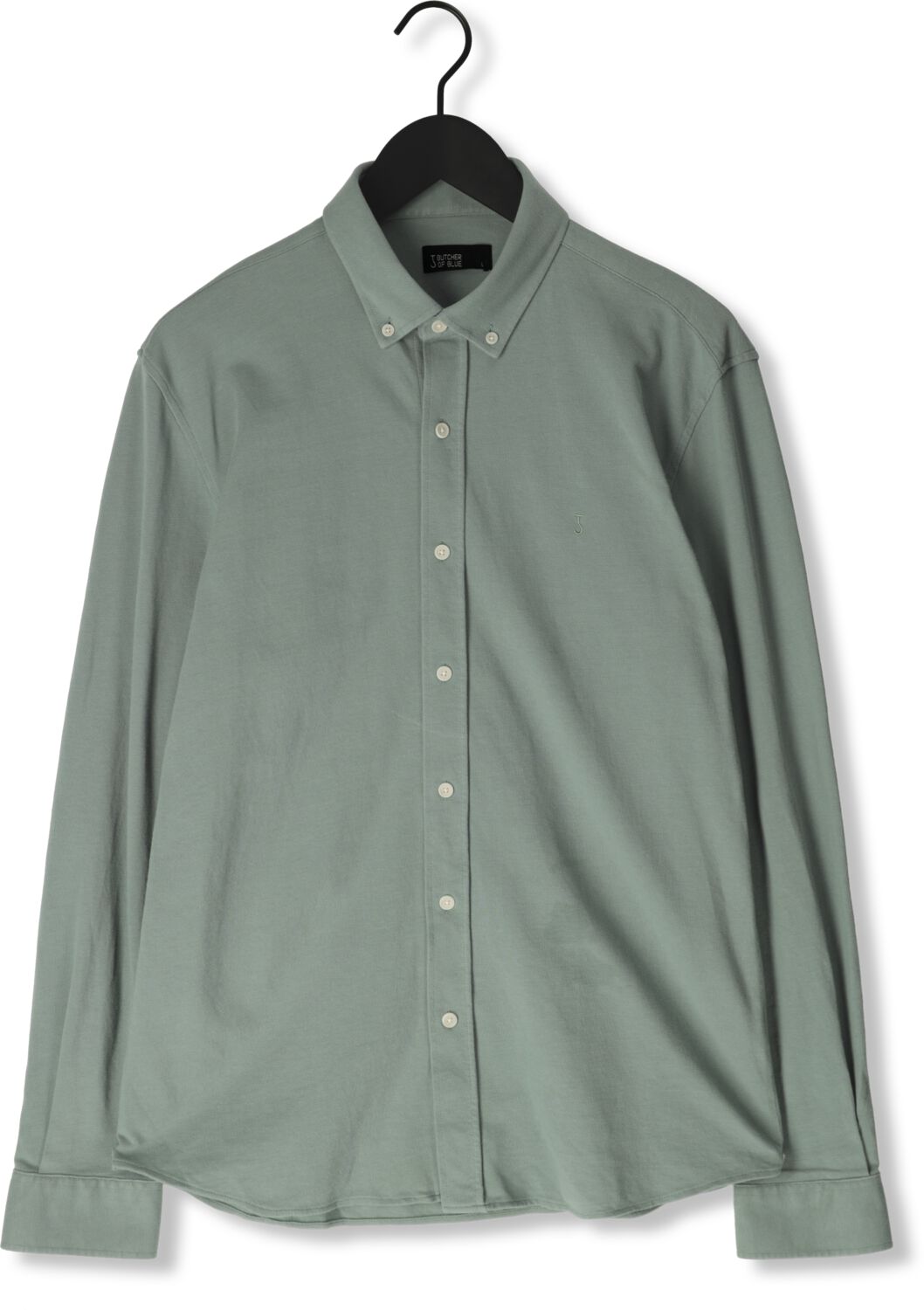 BUTCHER OF BLUE Heren Overhemden Robbins Clean Pique Shirt Groen