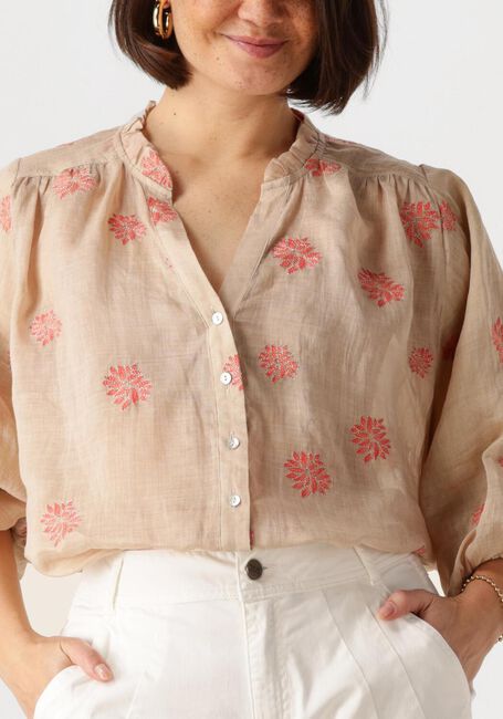 Beige NUKUS Blouses TINA BLOUSE EMBROIDERY - large
