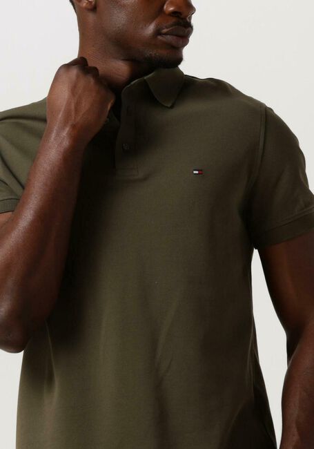 Donkergroene TOMMY HILFIGER Polo 1985 SLIM POLO - large
