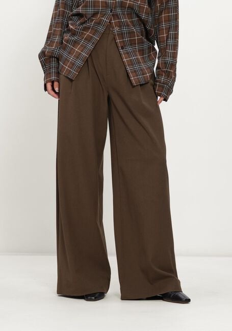 Zwarte GESTUZ Wijde broek GZSTACY MW PANTS - large
