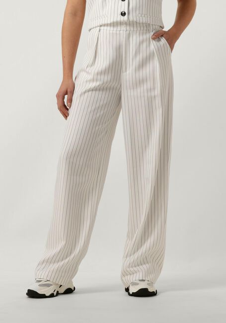 Gebroken wit NEO NOIR Pantalon ALESSANDRA PINSTRIPE PANTS - large