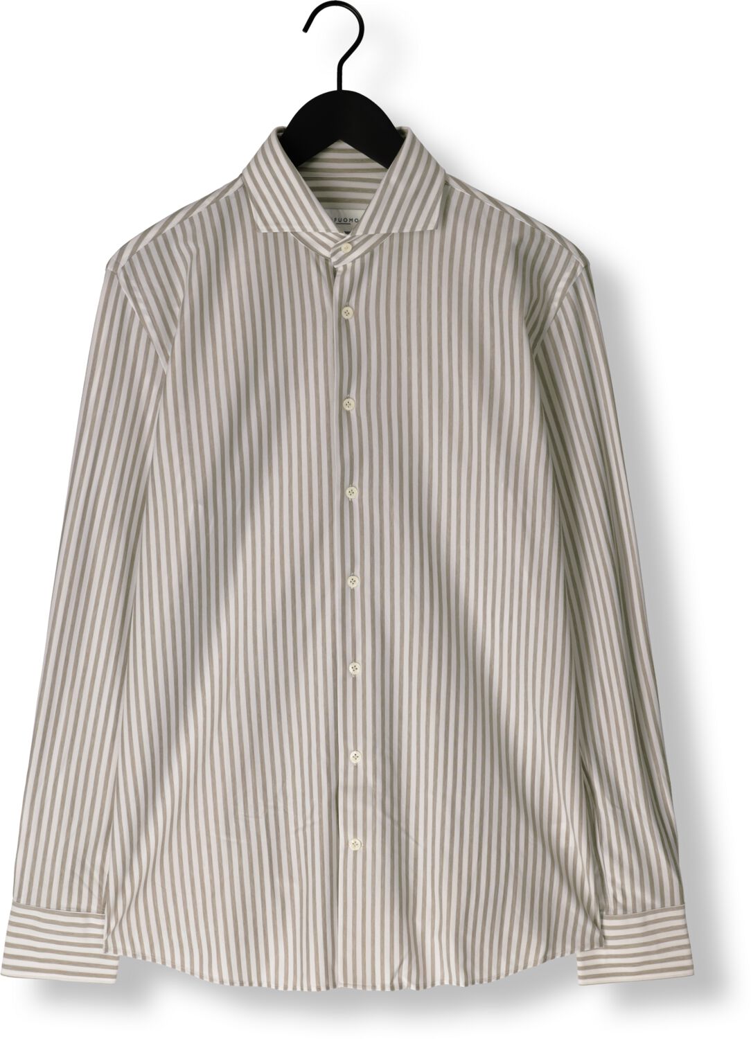 PROFUOMO Heren Overhemden Shirt X-cutaway Sc Sf Japanese Knitted Taupe